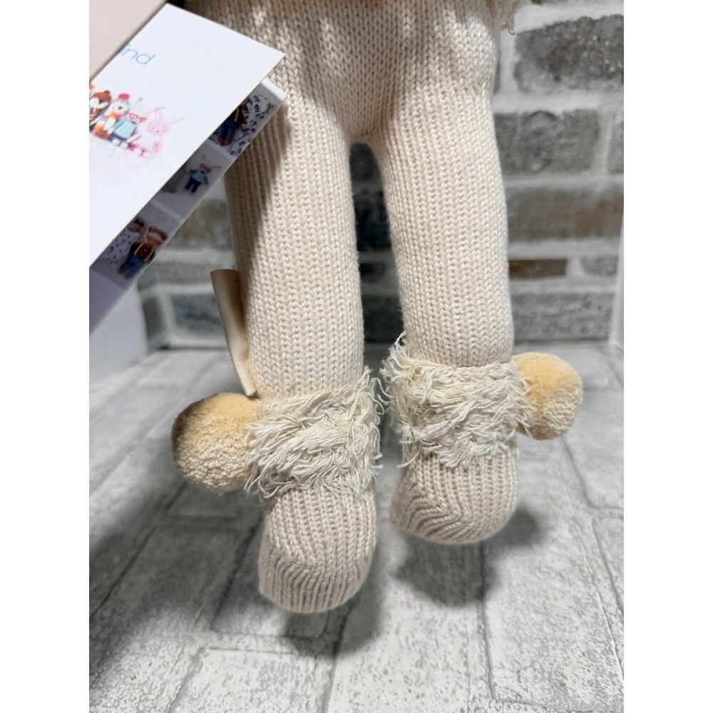 Cuddle + Kind Handmade Stella The Polar Bear Knit Doll Baby Plush Toy 15” New - Picture 12 of 13
